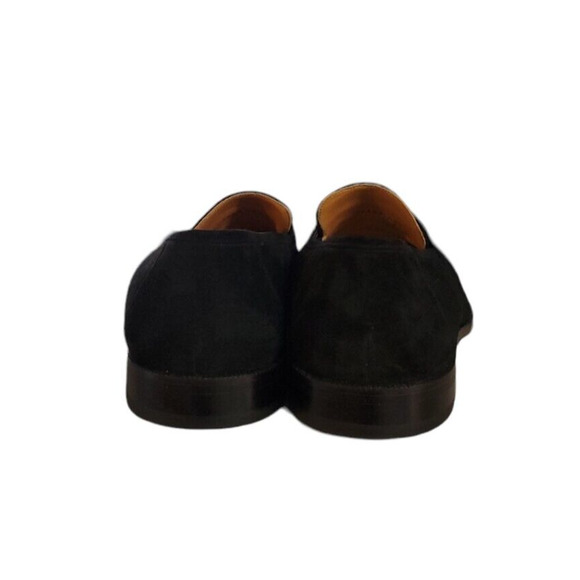 Mezlan Dress Shoes Genuine Penny Loafers Suede Slip On Velvet Black Men\'s 9 READ main image 6